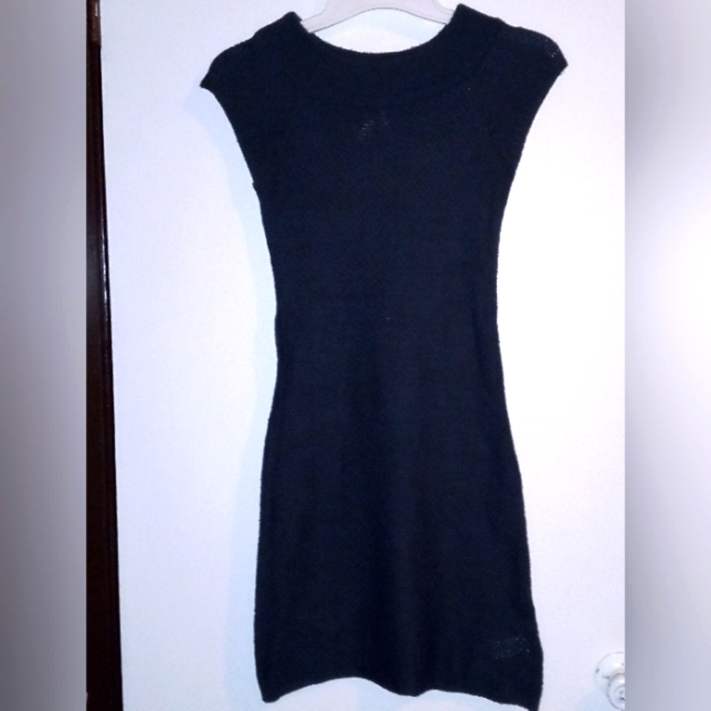 Derek Heart Knit Gray Dress